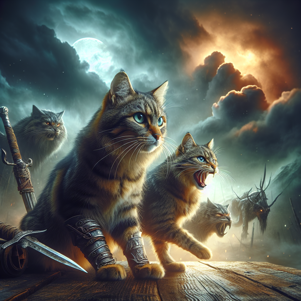 The Untamed Warriors: Feral Tabby Cats in Battle
