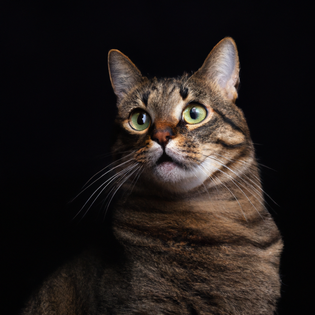 What are the characteristics of young male tabby cats?