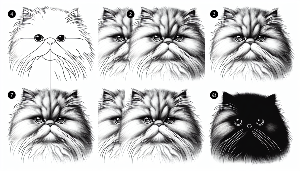 How to Draw a Persian Cat in Easy Steps